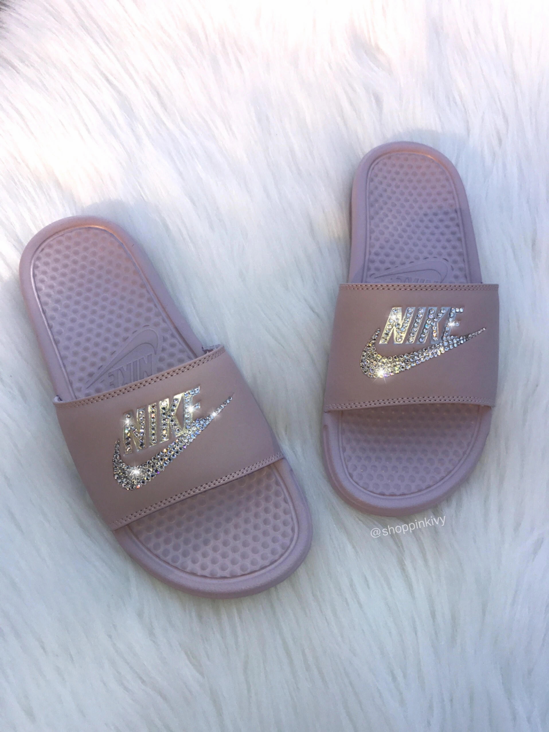 Mauve Swarovski Nike Slide Sandals Nike Trail Running Shoes Wildhorse