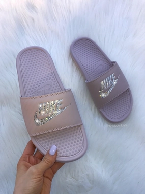 Basketball Nike Elite Shoes Mauve Swarovski Nike Slide Sandals