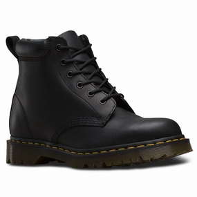 Combat Boots In The Snow Dr. Martens 939 Ben Boot Greasy Leather Unisex Ankle Boots