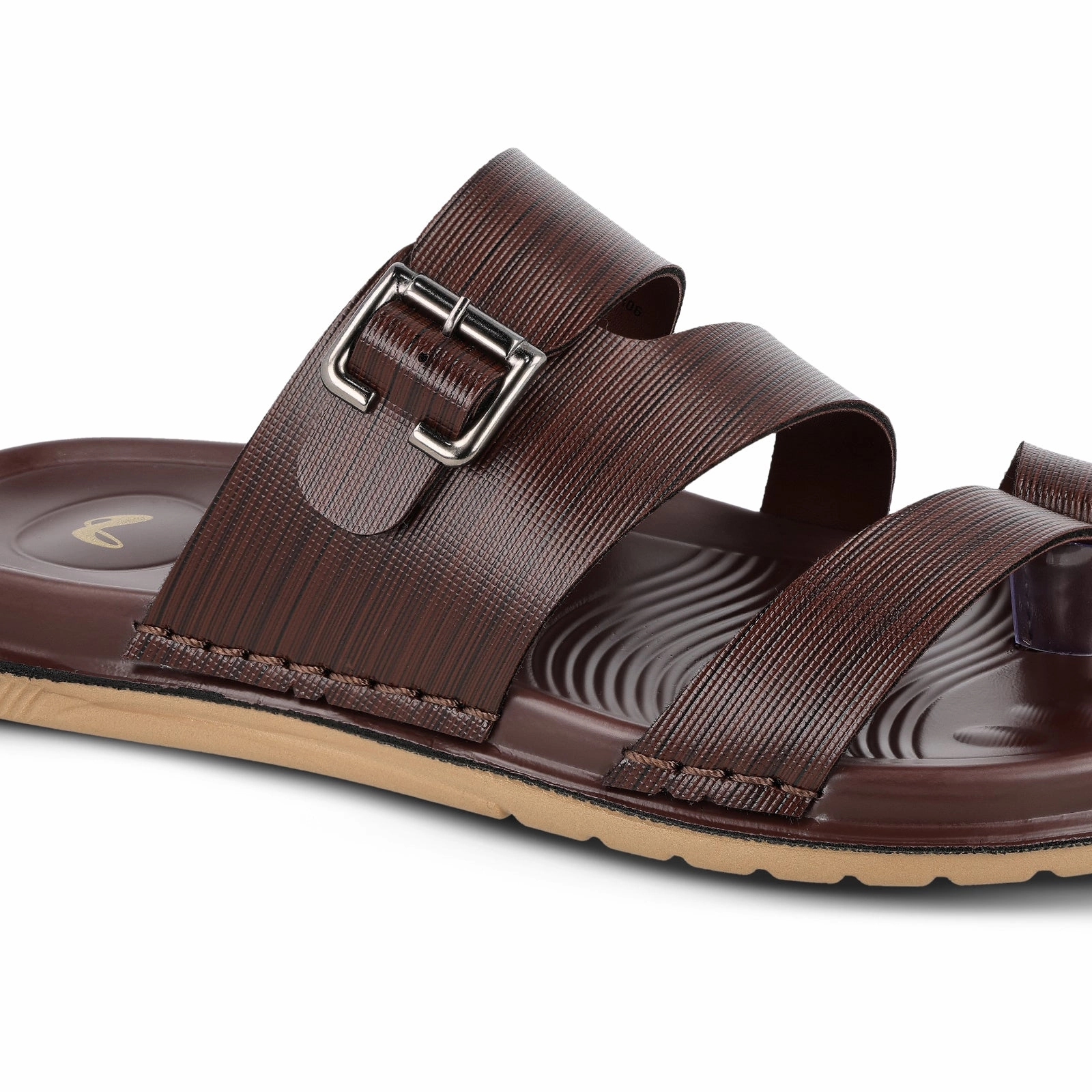 Men's Daily Wear Comfort Sandals - WGP53209 Brown Sandals Velcro