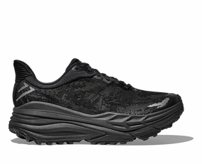 Men's Hoka Stinson ATR 7 (Black/Black) Trail Running Shoes For Snow