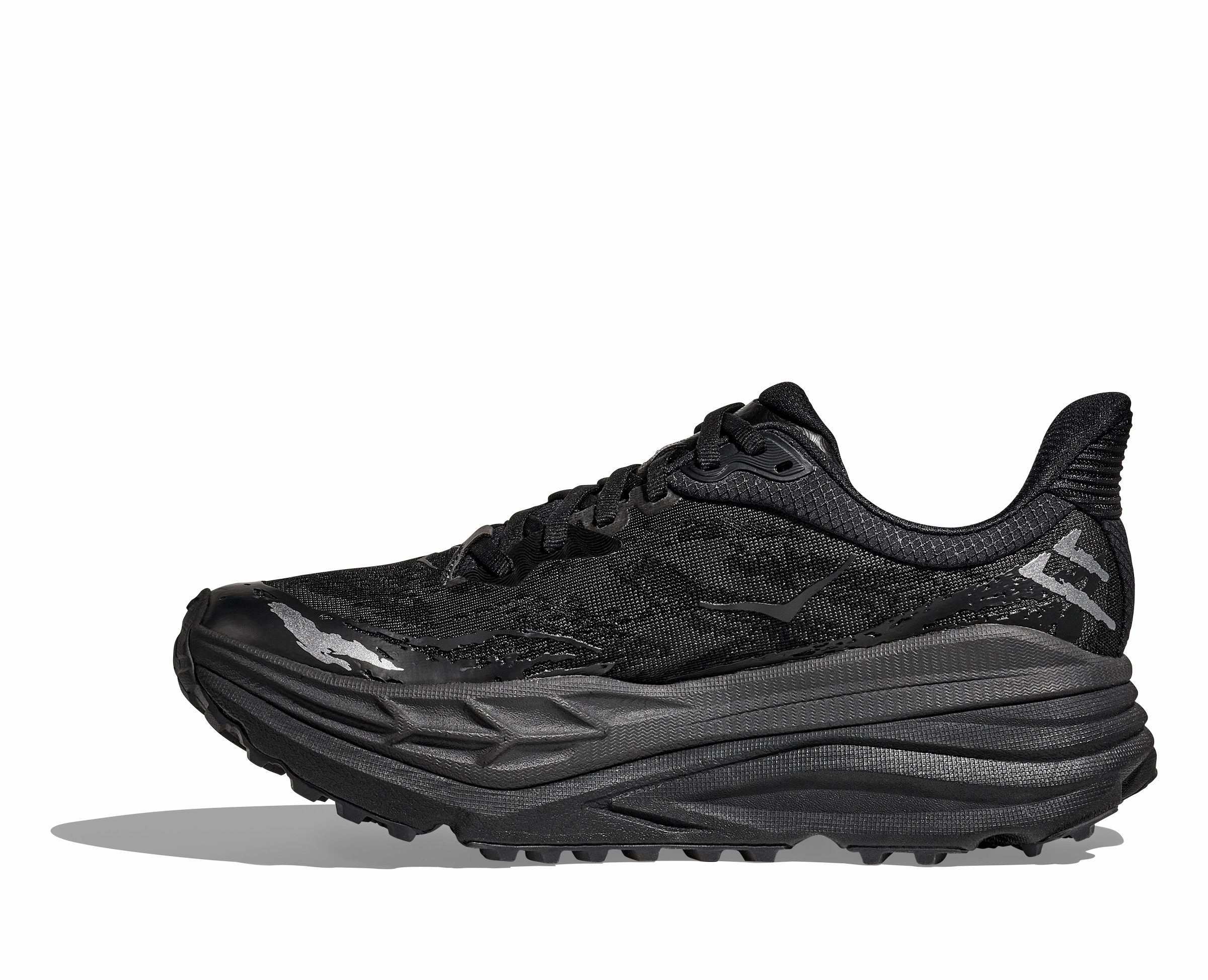Fastest Trail Running Shoes Men's Hoka Stinson ATR 7 (Black/Black)