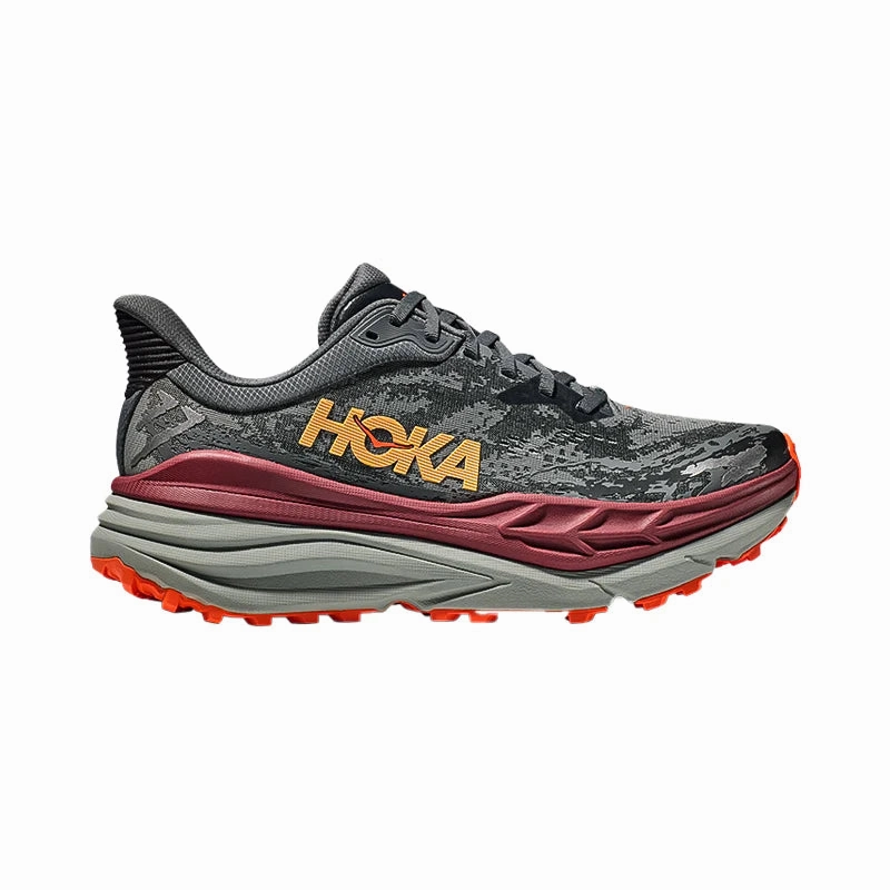 Mesh Trail Shoes Men's Hoka Stinson ATR 7 (Castlerock/Cabernet)