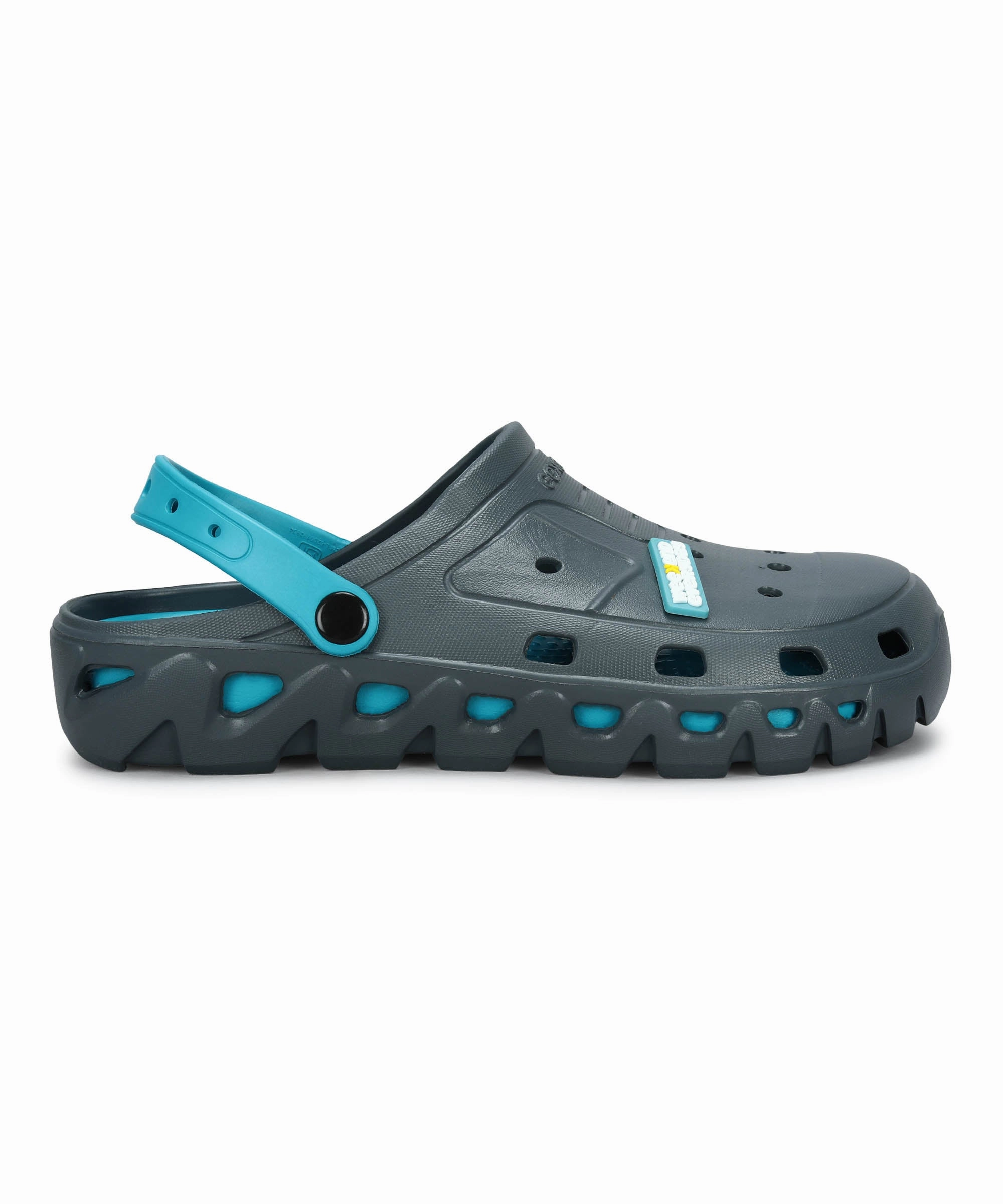 Platform Sandals Woven Men's Slip-on Grey-Turquoise Sandals for Men | Comfortable Sole & Durable