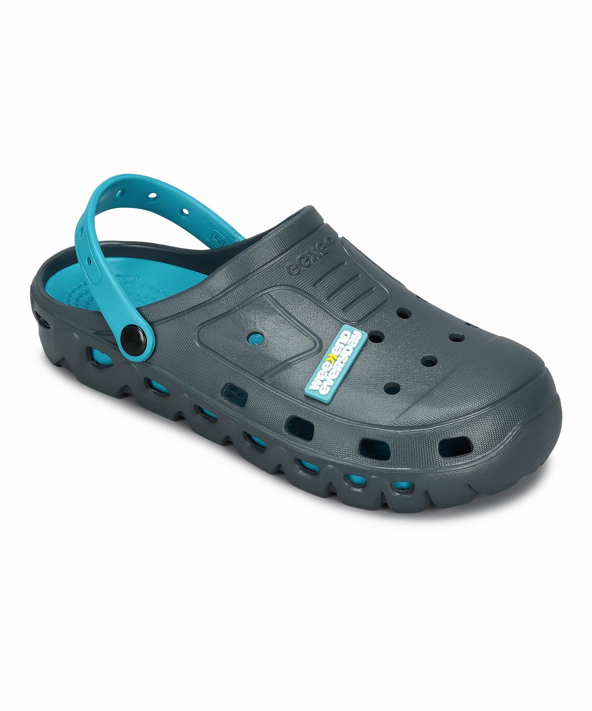 Men's Slip-on Grey-Turquoise Sandals for Men | Comfortable Sole & Durable Sandals Discount Code