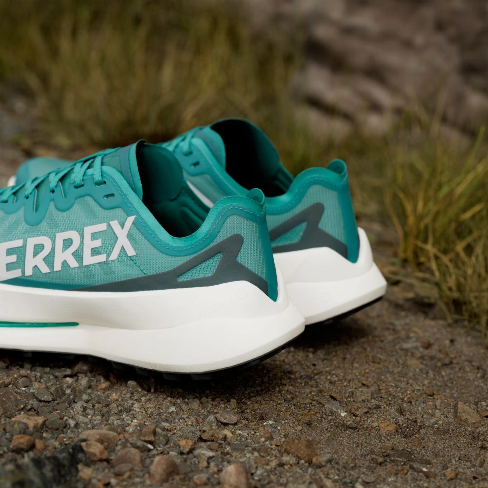 Men's Terrex Agravic Speed Speed Ultra Trail Running Shoes Pure Teal / Grey One / Aurora Ivy Best Road Running