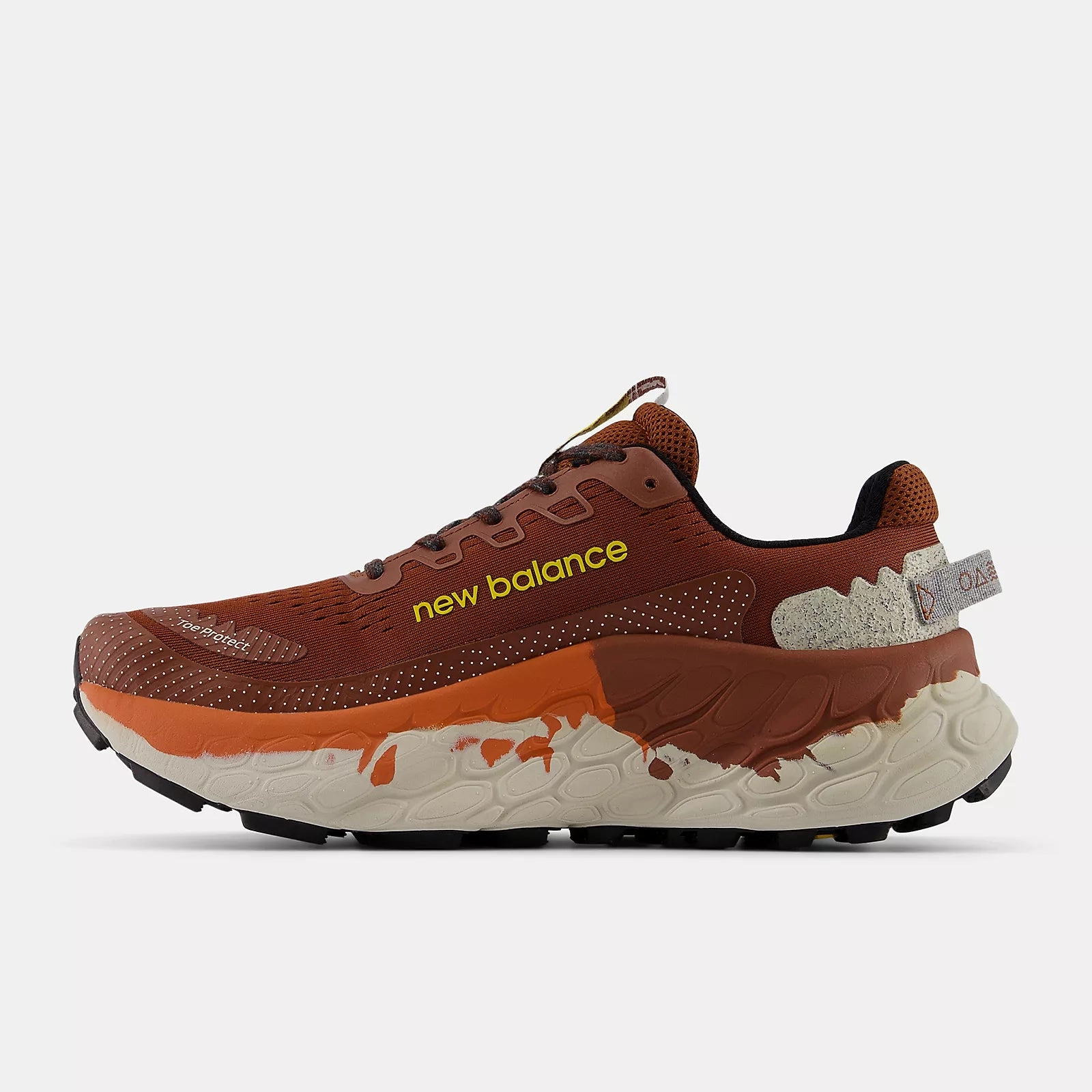 Men's X More Trail v3 Trail Running Shoes Relic Brown / Infield Clay / Ginger Lemon Good Trail Running Shoes For Wide Feet