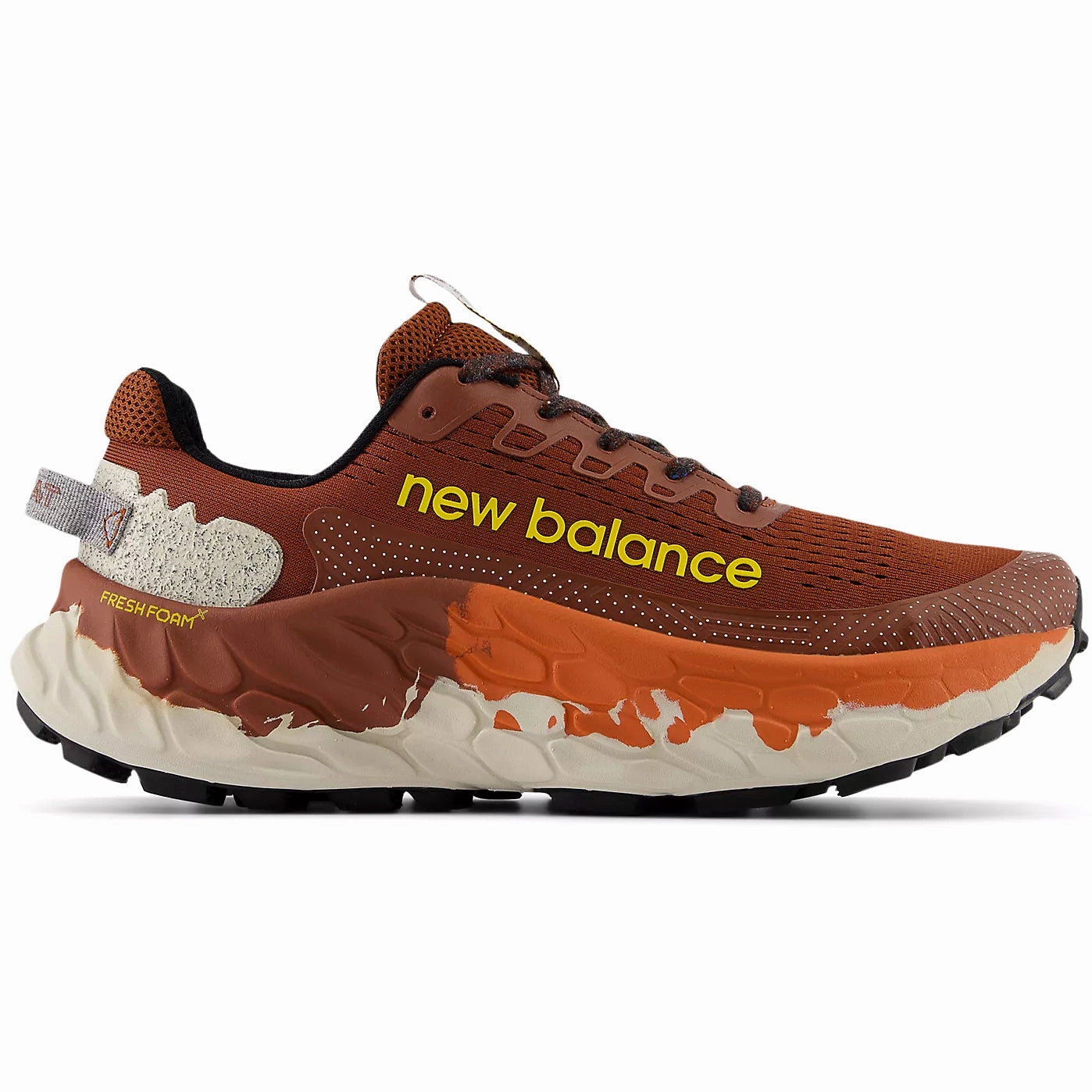 Men's X More Trail v3 Trail Running Shoes Relic Brown / Infield Clay / Ginger Lemon Trail Shoes Nearby