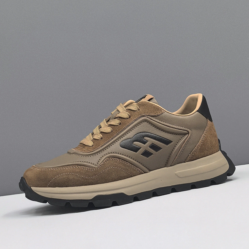 Best Training Shoes For Heavy Guys Men Vintage Quilted Suede Casual Training Sneakers