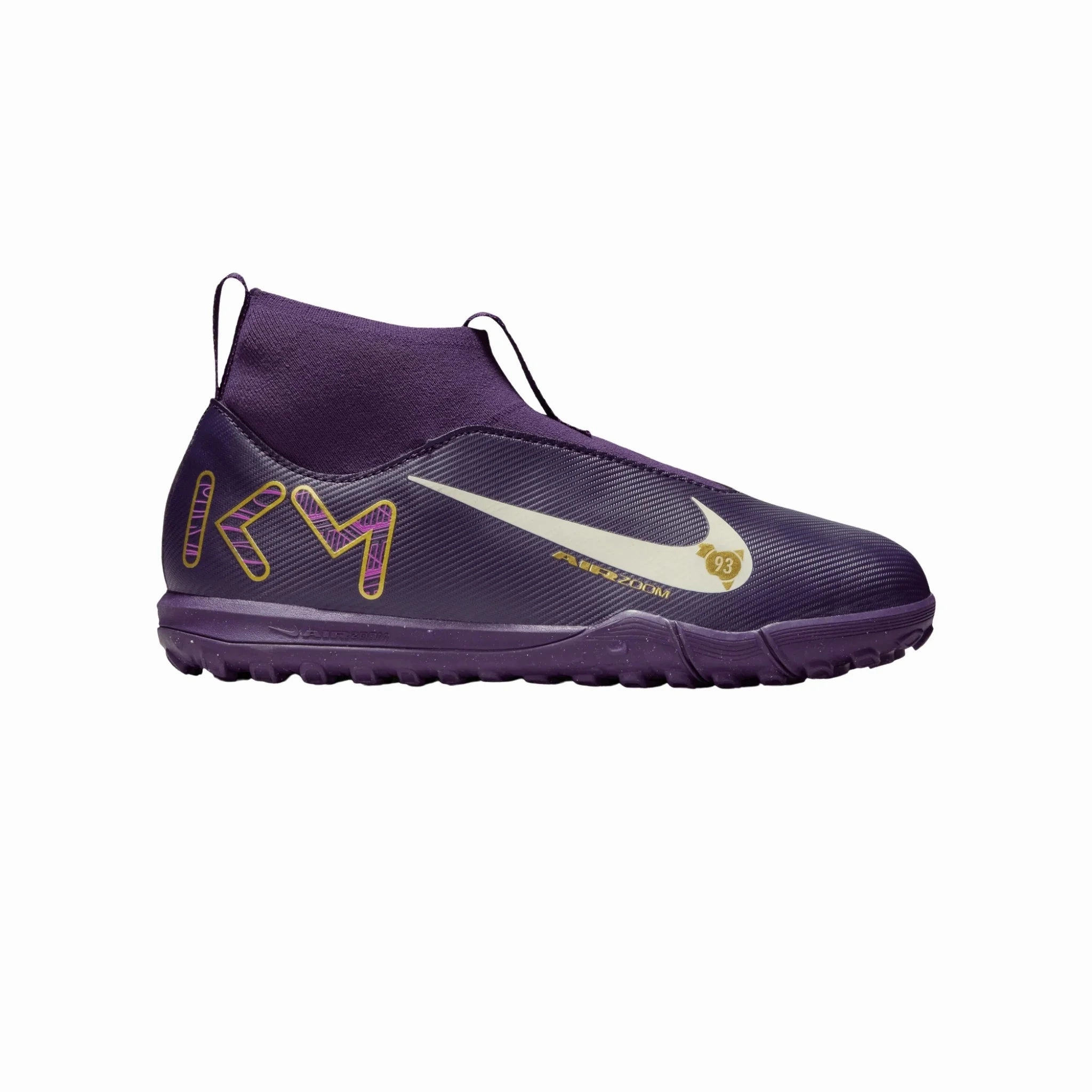 Red Nike Shoes Mercurial Superfly 10 Academy Kylian Mbapp Junior Turf Soccer Shoes