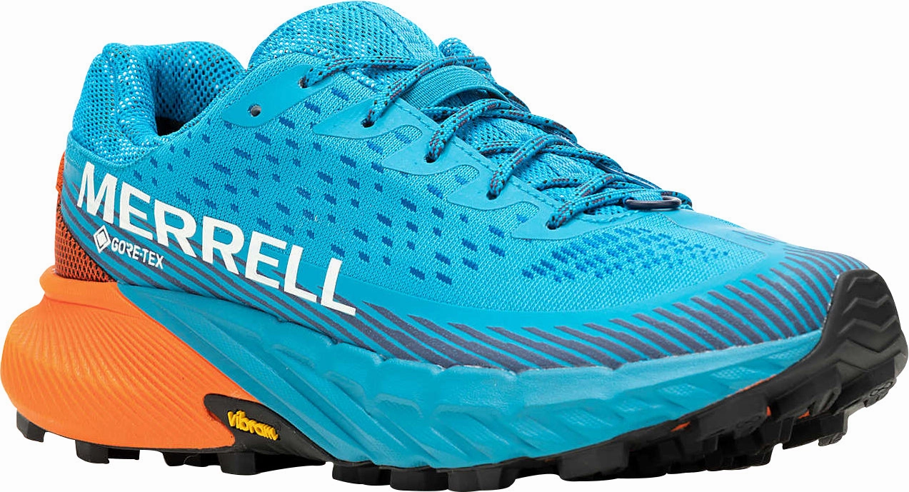 Trail Running Shoes As Hiking Shoes Merrell Agility Peak 5 GORE-TEX Womens Trail Running Shoes - Blue