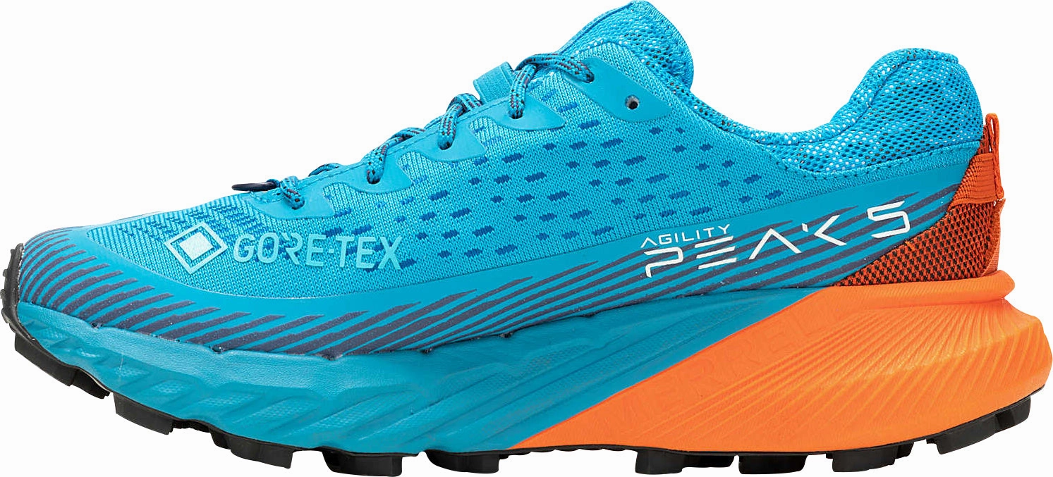 Merrell Agility Peak 5 GORE-TEX Womens Trail Running Shoes - Blue Best Shoes To Hike The Appalachian Trail