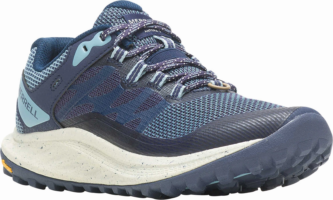 Rails To Trails Lodging Merrell Antora 3 Womens Trail Running Shoes - Blue