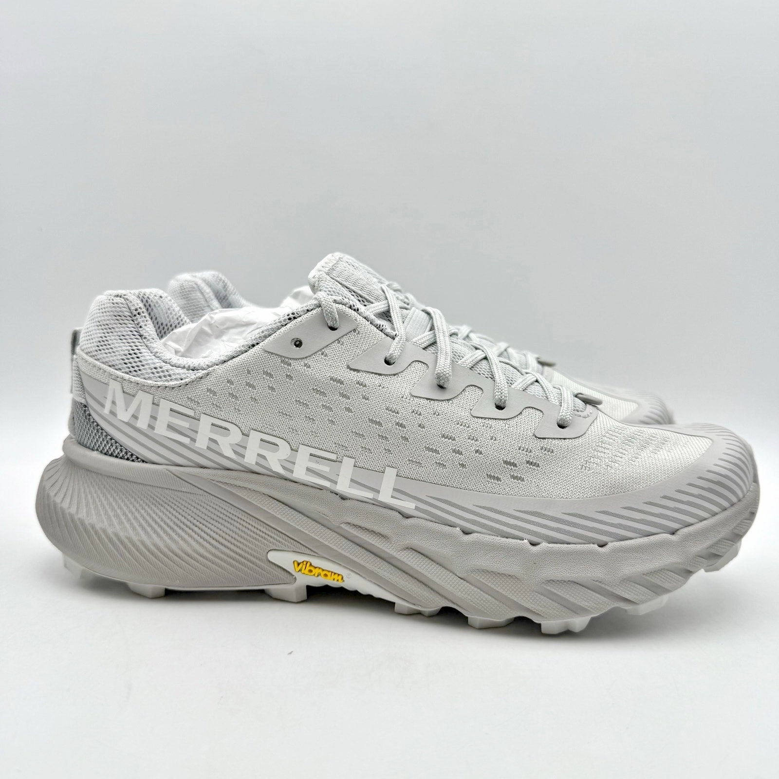 Merrell Womens Agility Peak 5 Trail Running Sneaker US 8.5 M Gray Athletic NIB Running Shoes For Street And Trail