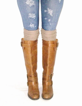 Mocha Over The Knee Slouch Top Boot Socks Light Brown Scrunch Them Or Cuff Them Wear Thigh High Chunky Knee High Heeled Boots