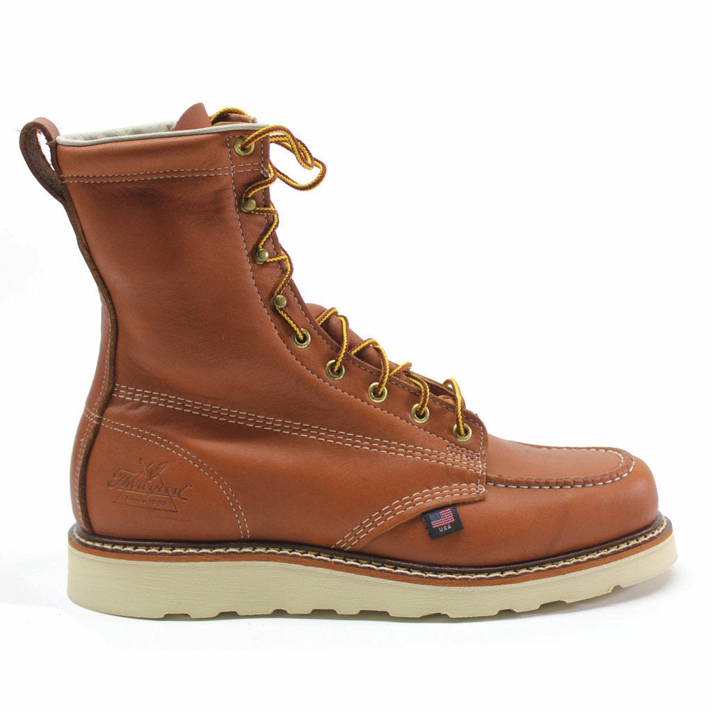 Thorogood 8 Moc Toe Wedge Leather Men's Ankle Boots Skinny Ankle Boots