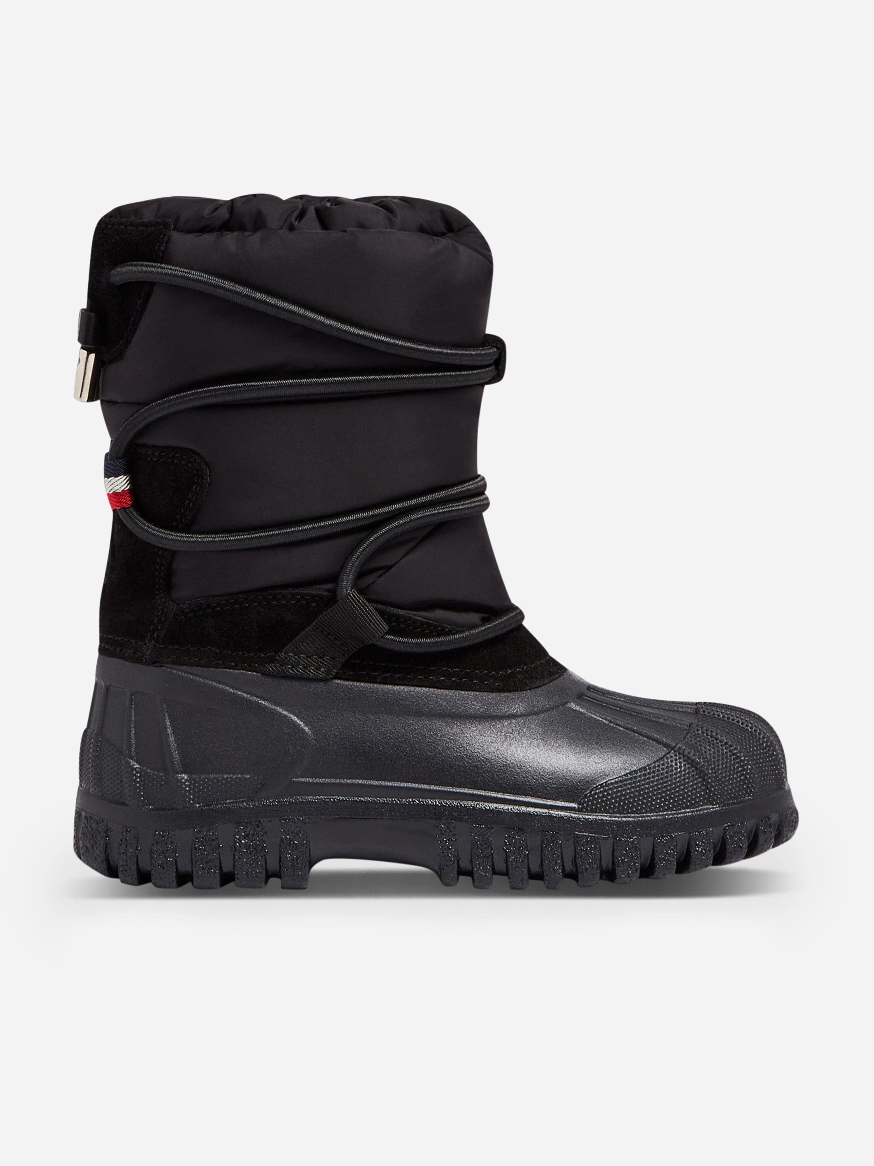 Moncler Enfant Kids Grenoble Chris Snow Boots in Black Winter Boots For The Snow