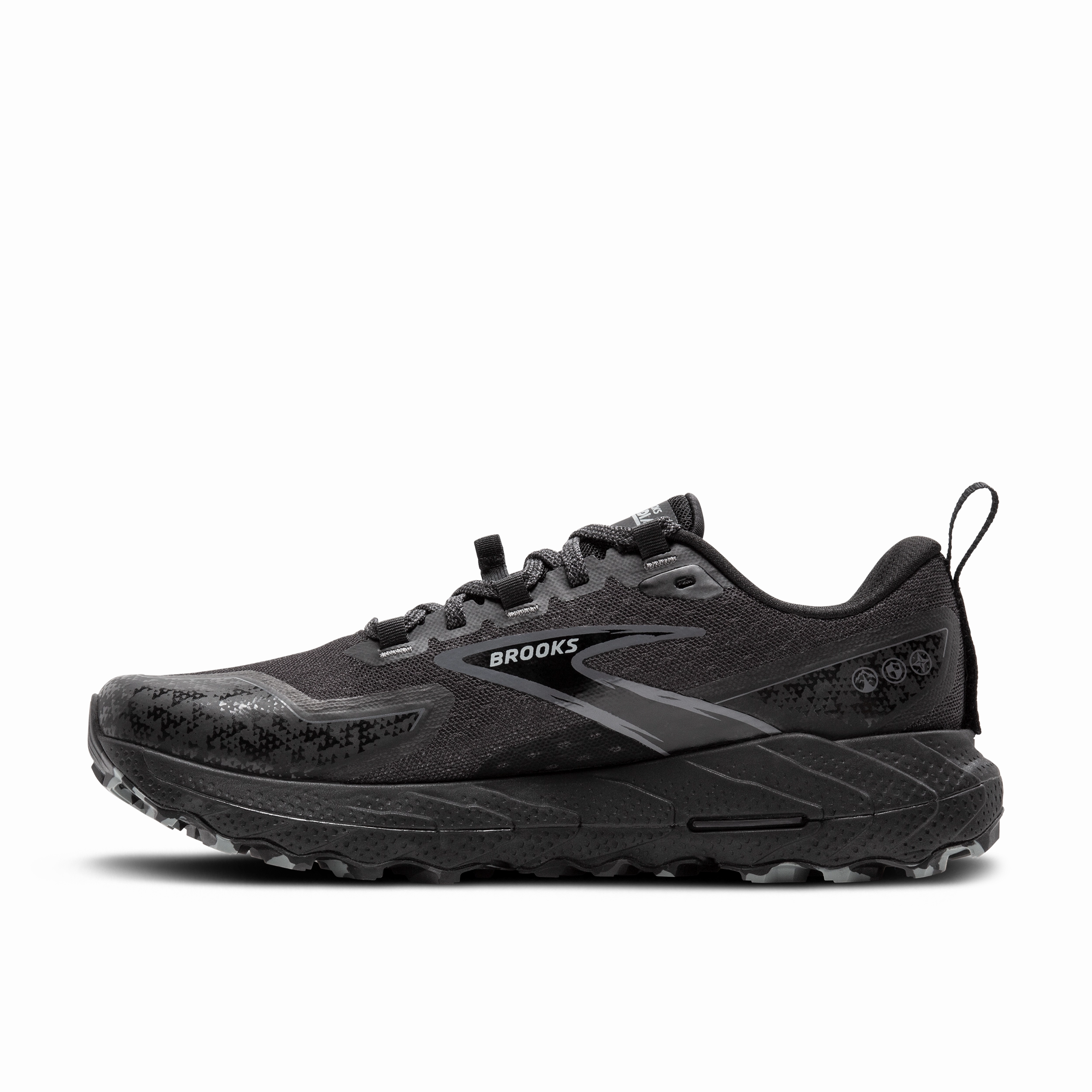 Hiking Shoes For Trails Brooks Cascadia 18 | Black / Blackened Pearl | Womens