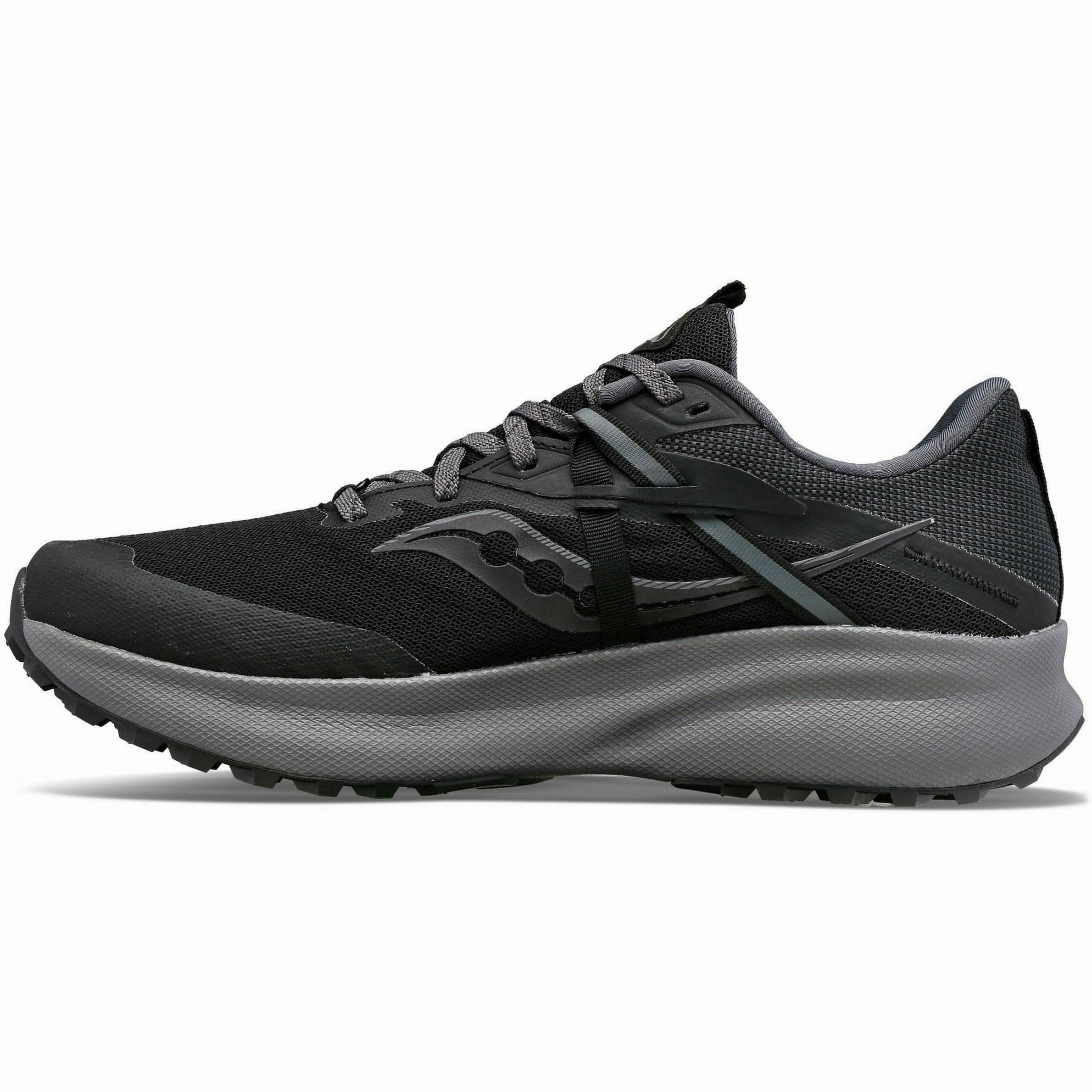 Saucony Ride 15 TR GORE-TEX Mens Trail Running Shoes - Black Trail Running Shoes With Soles