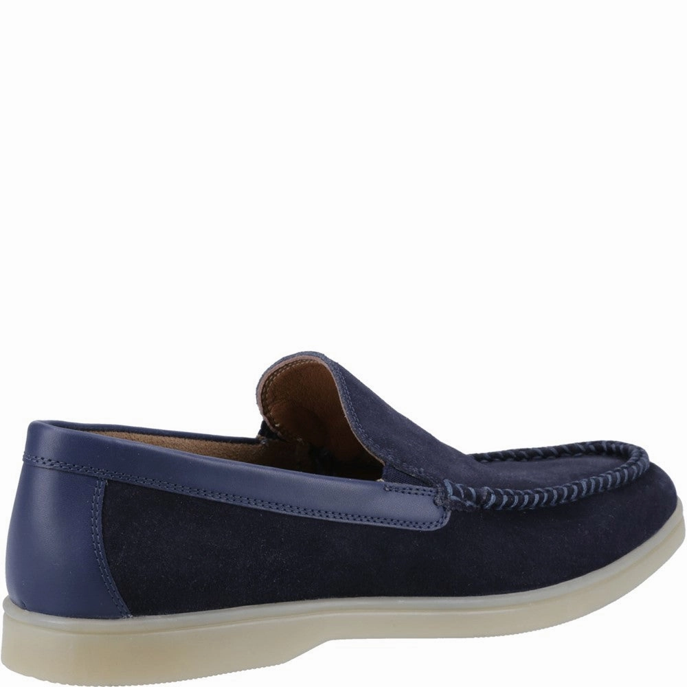 Navy Leon Slip On Shoes Best Wide Walking Shoes