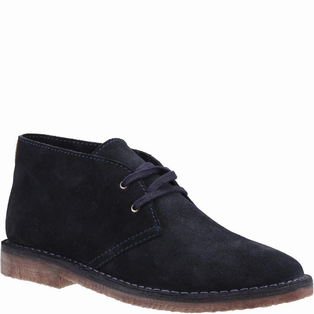 Navy Samuel Boots Ankle Boots With Front Zip