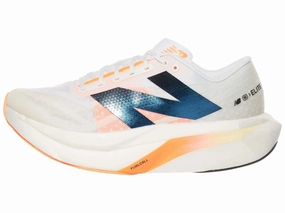 New Balance | FuelCell SuperComp Elite v4 | Men's | White/Angora/Hot Mango On Running Shoes Trail