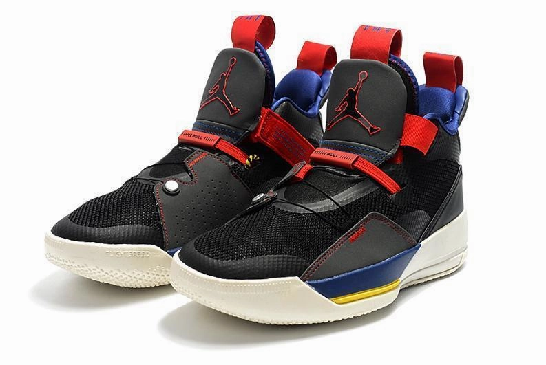 Nike Huarache Run Shoes Nike Air Jordan 33 Black Red Navy Men Shoes Sale Size US 7,8,8.5,9.5,10,11,12