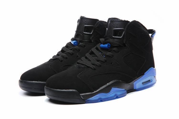 Nike Air Jordan 6 Retro Black Blue Men Shoes Sale Reflective Shoes Nike