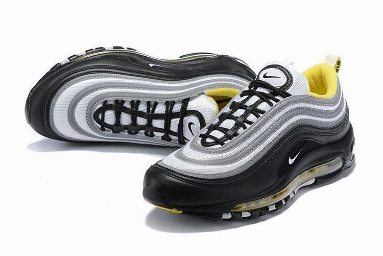 Nike Air Max 97 Black Grey Yellow Shoes Sale Men Size US 7, 8, 8.5, 9, 10, 11 Nike Shoes First
