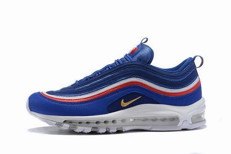 Shoes Retro Nike Air Max Nike Air Max 97 Blue White Italia Shoes Sale Men Size US 7, 8, 8.5, 9, 10, 11