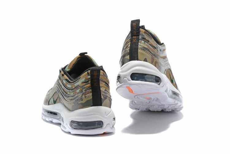 Nike Air Max 97 Camouplage Coffe Green Shoes Sale Size US 7, 8, 8.5, 9, 10, 11 Nike Shoes Self Tie