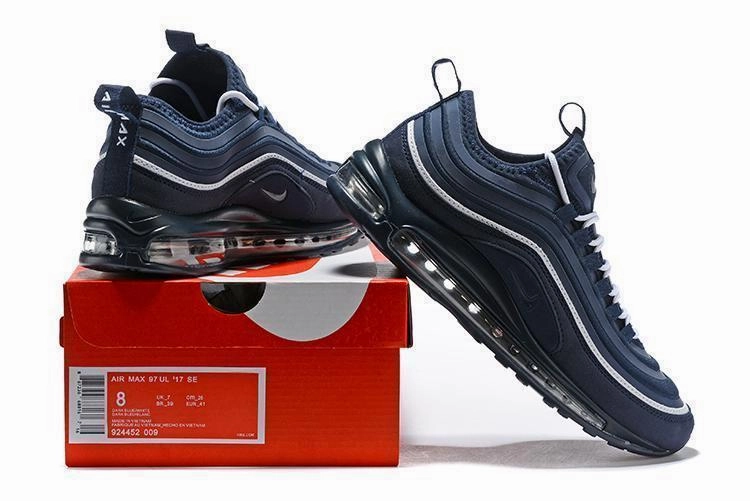 Nike Gato Shoes Nike Air Max 97 Dark Blue White Shoes Sale Men Size US 7, 8, 8.5, 9, 10, 11