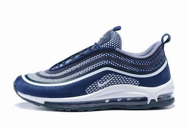 Nike Air Max 97 Ultra 17 Blue Navy Black White Men Shoes Sale Size US 7, 8, 8.5, 9, 10, 11 Nike Shoes Huarache