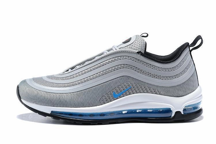 Nike Air Max 97 Ultra 17 Silve Grey Blue White Men Shoes Sale Size US 7, 8, 8.5, 9, 10, 11 First Shoes Of Nike