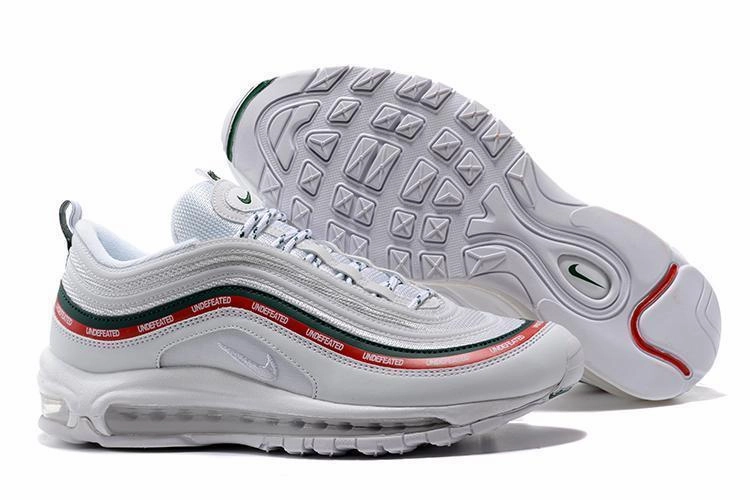 Nike Shoes Cristiano Ronaldo Nike Air Max 97 x Undefeated White Men Shoes Sale Size US 7, 8, 8.5, 9, 10, 11