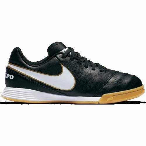 Nike JR Tiempo Legend IV IC Indoor Soccer Shoes - Black/White Tn Air Nike Shoes