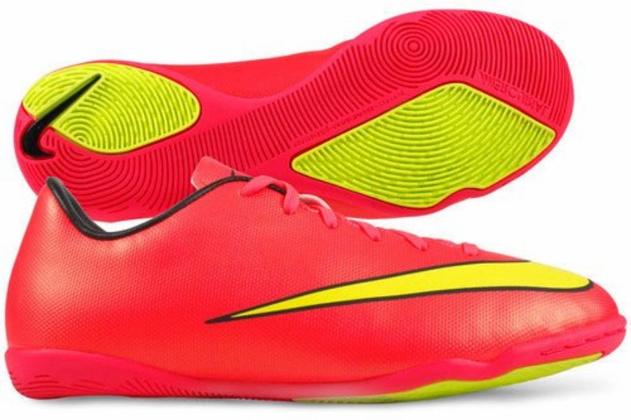 Nike JR Mercurial Victory V IC Youth Indoor Soccer Shoes - Hyper Punch/Volt Nike Air Shoes For Running