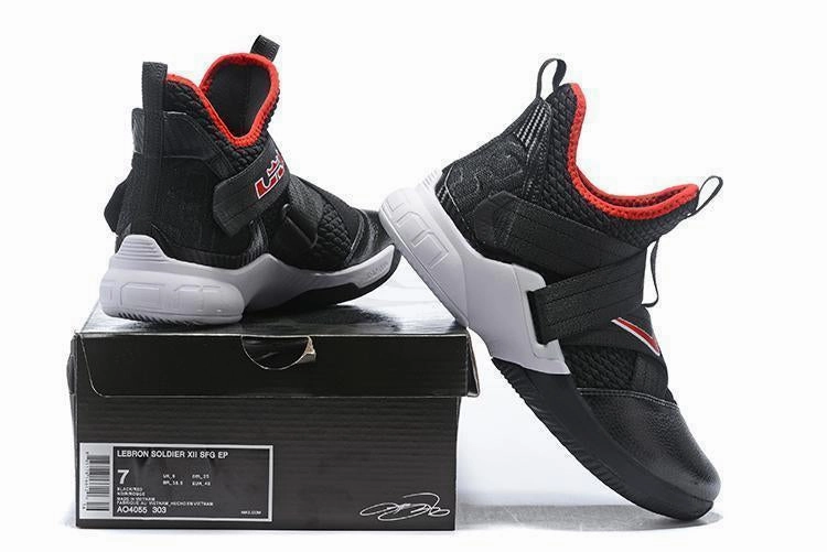 Nike Lebron Soldier XII 12 SFG EP Black White Red Men Shoes Sale Size US7,8,8.5,9,10,11,12 Nike Shoe Keyring