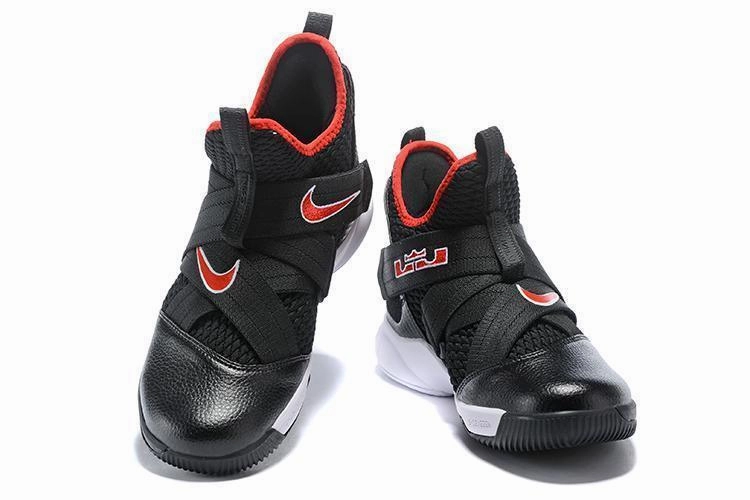 Track Spike Shoes Nike Nike Lebron Soldier XII 12 SFG EP Black White Red Men Shoes Sale Size US7,8,8.5,9,10,11,12
