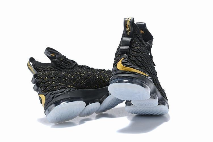 Nike Lebron XV 15 Black Gold Men Shoes Sale Size US7,8,8.5,9,10,11,12 Nike Shoes Summer