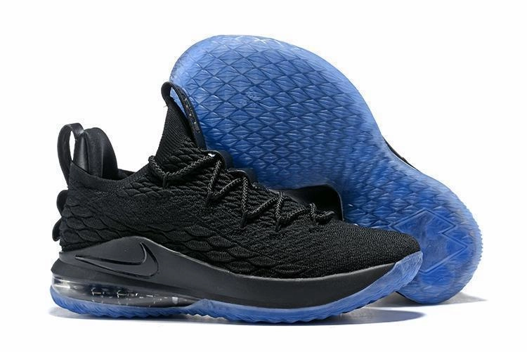 Nike Lebron XV 15 Low EP Black Blue Men Shoes Sale Size US7,8,8.5,9,10,11,12 Lightweight Nike Running Shoes