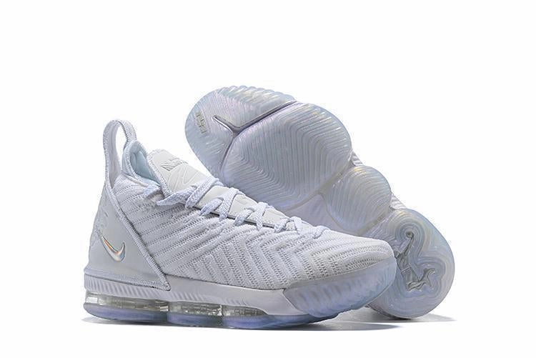 Nike Lebron XV 16 EP Grey White Men Shoes Sale Size US7,8,8.5,9,10,11,12 Self Tying Shoes By Nike