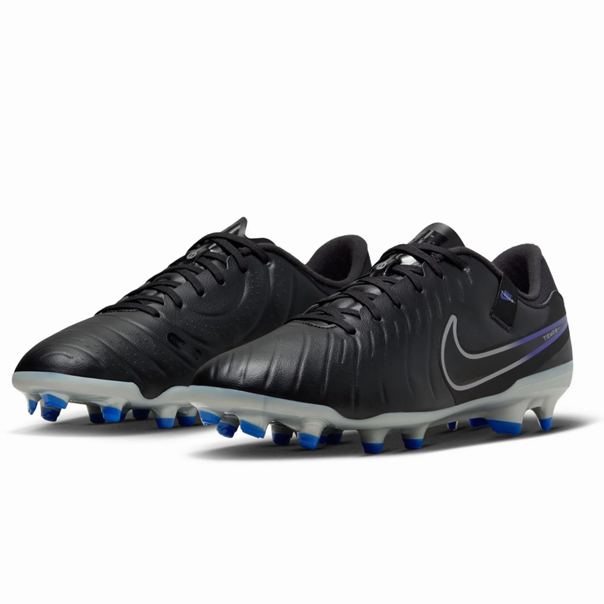 Worn Out Soccer Cleats Nike Legend 10 Academy FG/MG Soccer Cleats (Black/Chrome-Hyper Royal)