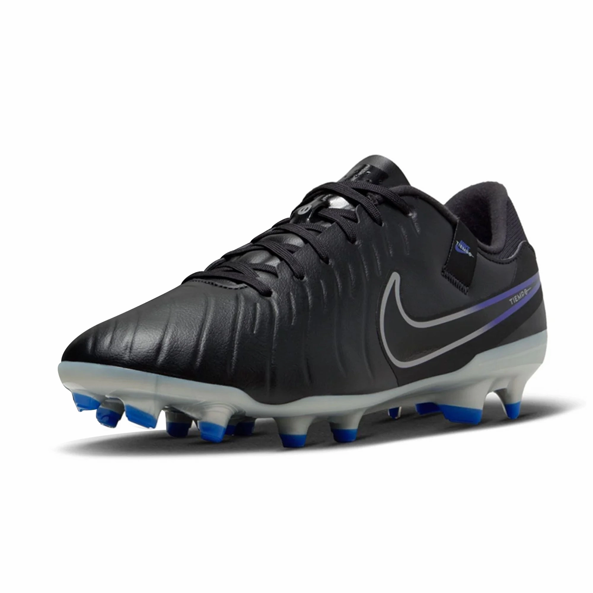 Nike Legend 10 Academy FG/MG Soccer Cleats (Black/Chrome-Hyper Royal) Nemesis Soccer Cleats