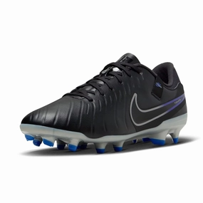 Nike Legend 10 Academy FG/MG Soccer Cleats (Black/Chrome-Hyper Royal) Youth Soccer Cleats Size 2