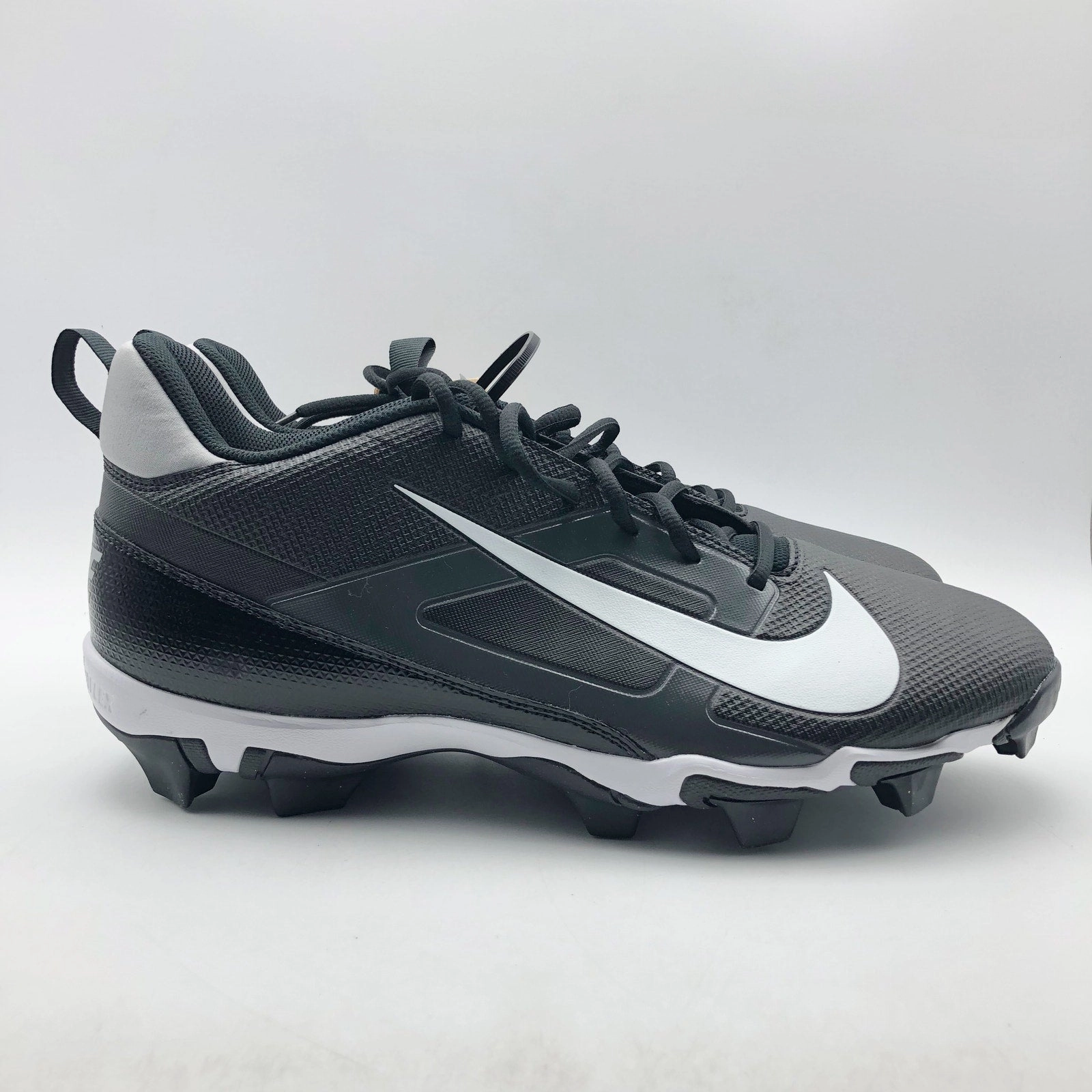 Nike Shoes Mesh Nike Men's Alpha Menace 4 Shark Football Cleats Size 10 Black Grey White NWOB
