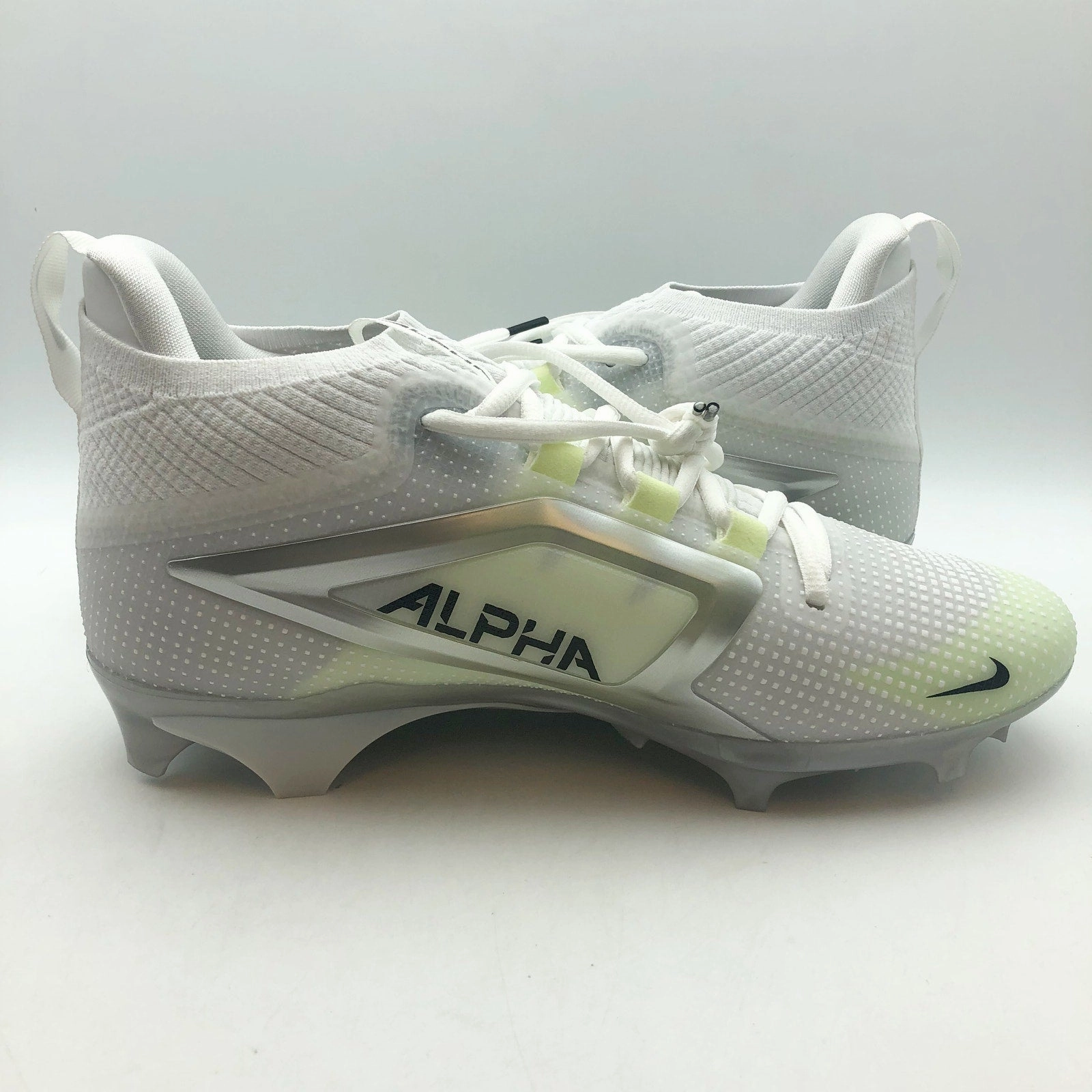 Most Comfortable Nike Shoe Nike Mens Alpha Menace 4 Elite Football Cleats Size 10 White Yellow NWOB