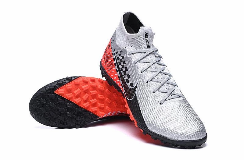 Nike Mercurial Superfly 7 Elite TF MD Soccers Cleats Shoes White Red Nike Force Shoes