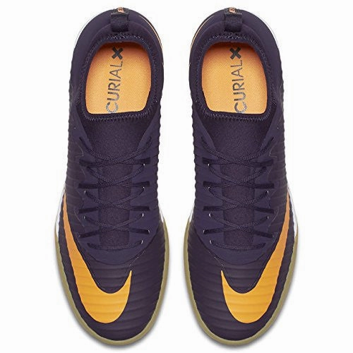 Nike MERCURIALX FINALE II IC mens soccer-shoes 831974-589_11.5 - PURPLE DYNASTY/BRIGHT CITRUS Nike Shoes Price