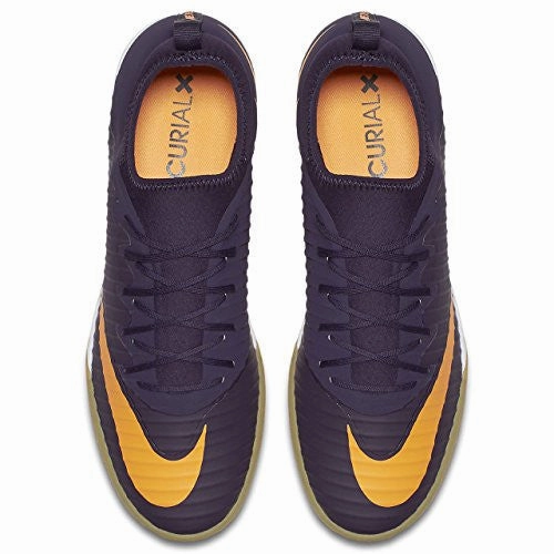 Customize Nike Shoes Nike MERCURIALX FINALE II IC mens soccer-shoes 831974-589_12 - PURPLE DYNASTY/BRIGHT CITRUS
